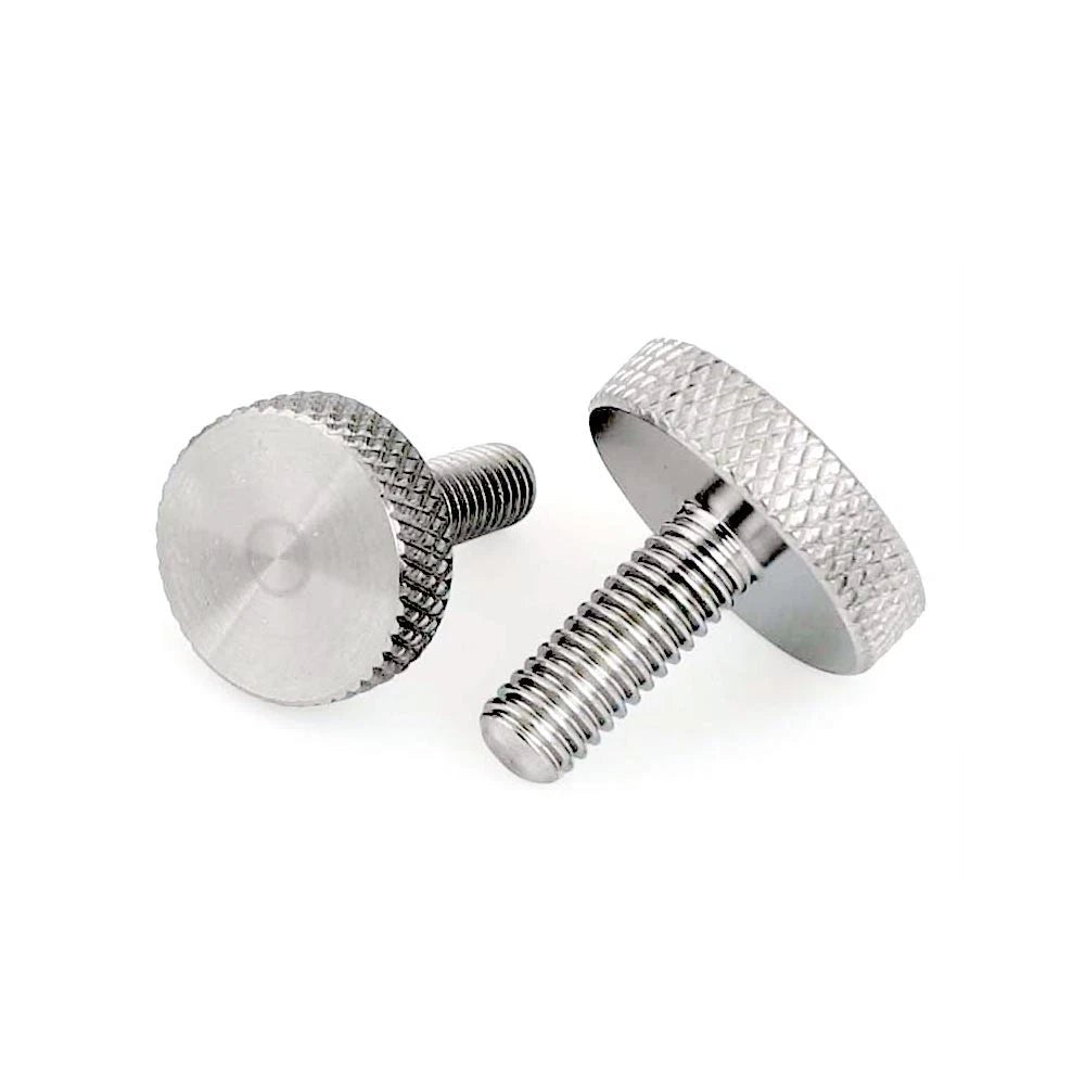 A2 Stainless Steel Flat Head Knurled Thumb Screws – M2 to M10, Hand Grip Knob Bolts - HomeDIYer