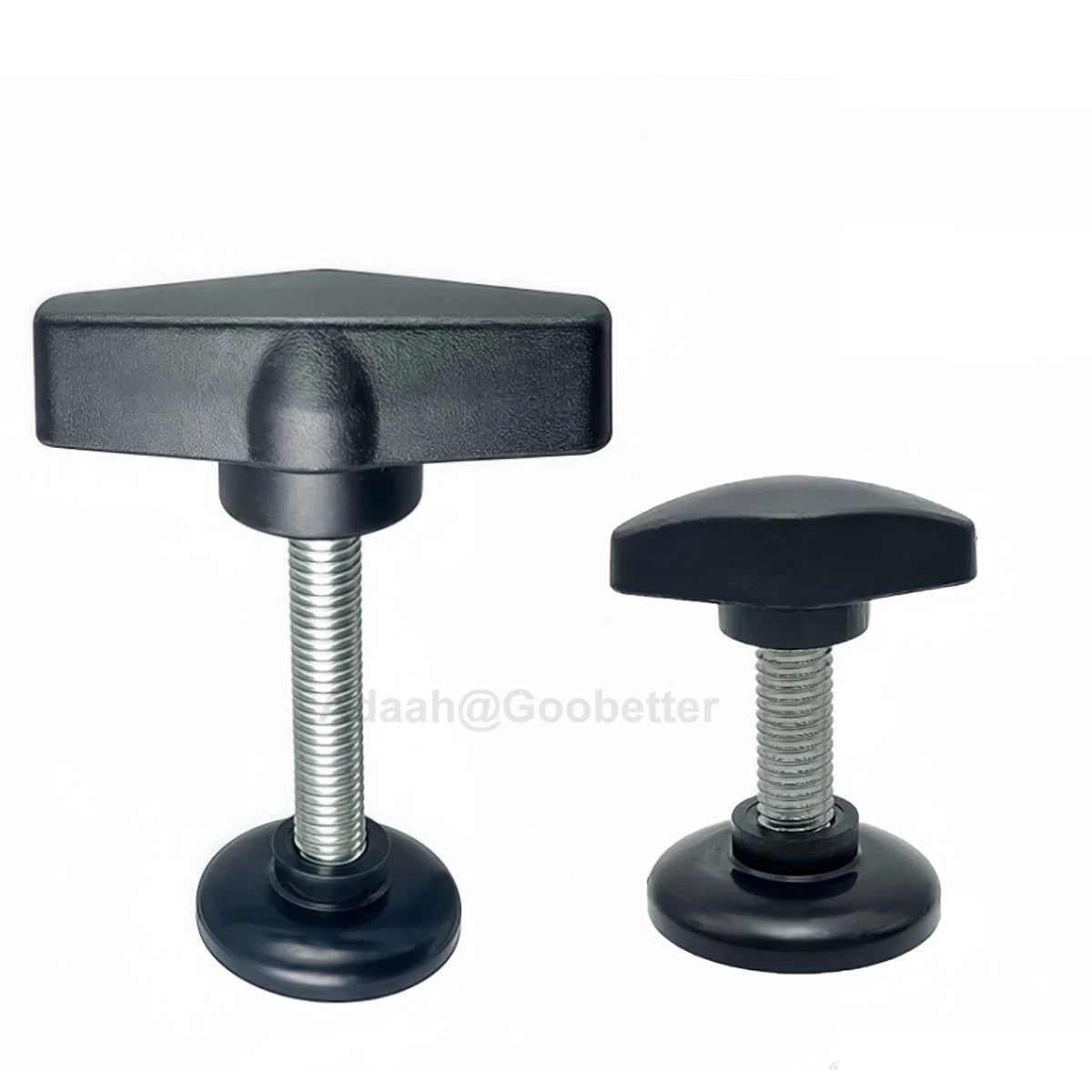 M6 M8 M10 Tee Wing Knobs Thumb Screws with Disc Pressure Plate Hand Grip Bolts