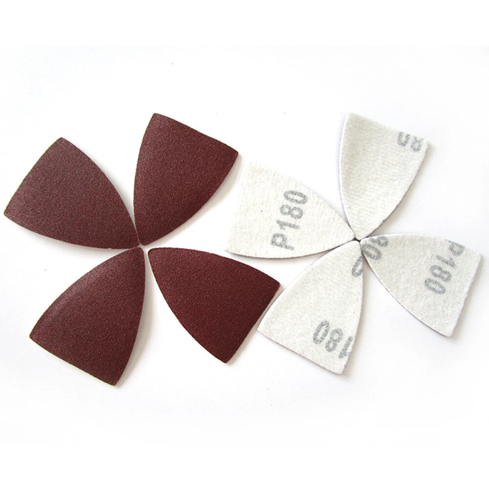 38x52mm Sanding Sheets Finger Pad Multitool Dry Sandpaper 80 120 180 240 Grit