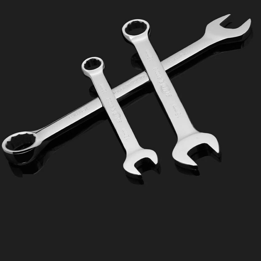 7mm-36mm Metric Combination Spanner Gear Spanner Wrench Open End & Ring Tool