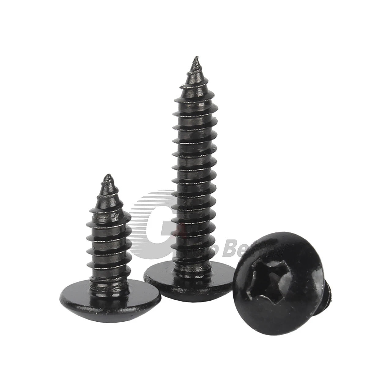 Phillips Truss Head Self Tapping Screws – Black 304 Stainless Steel, M3 M4 M5 M6
