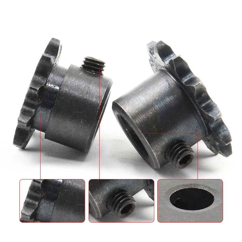 Pilot Bore Sprocket Roller Chain 9-16 Teeth Tooth Steel Chain Drive Sprocket