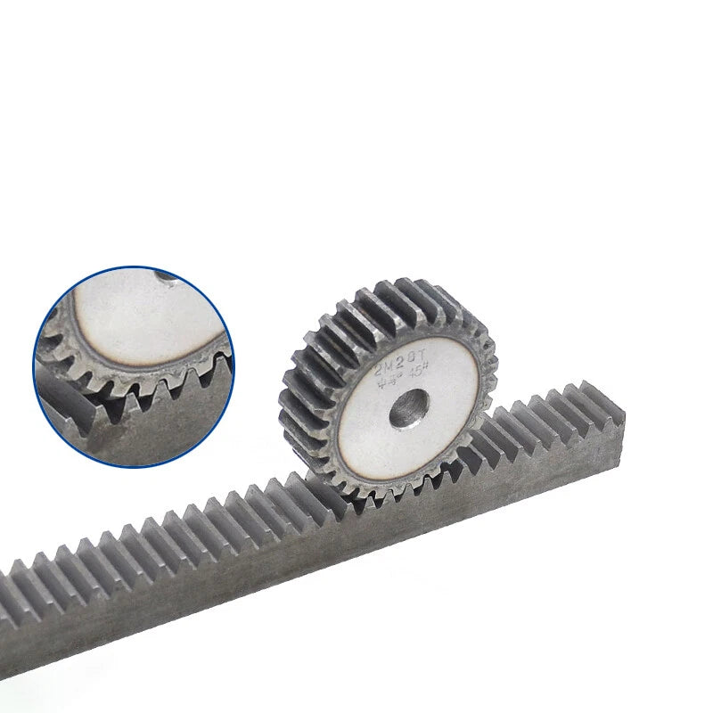 2 Modulus Spur Gear 10T - 55T Flat Gear 45 Steel Transmission Gears OD 24-114mm