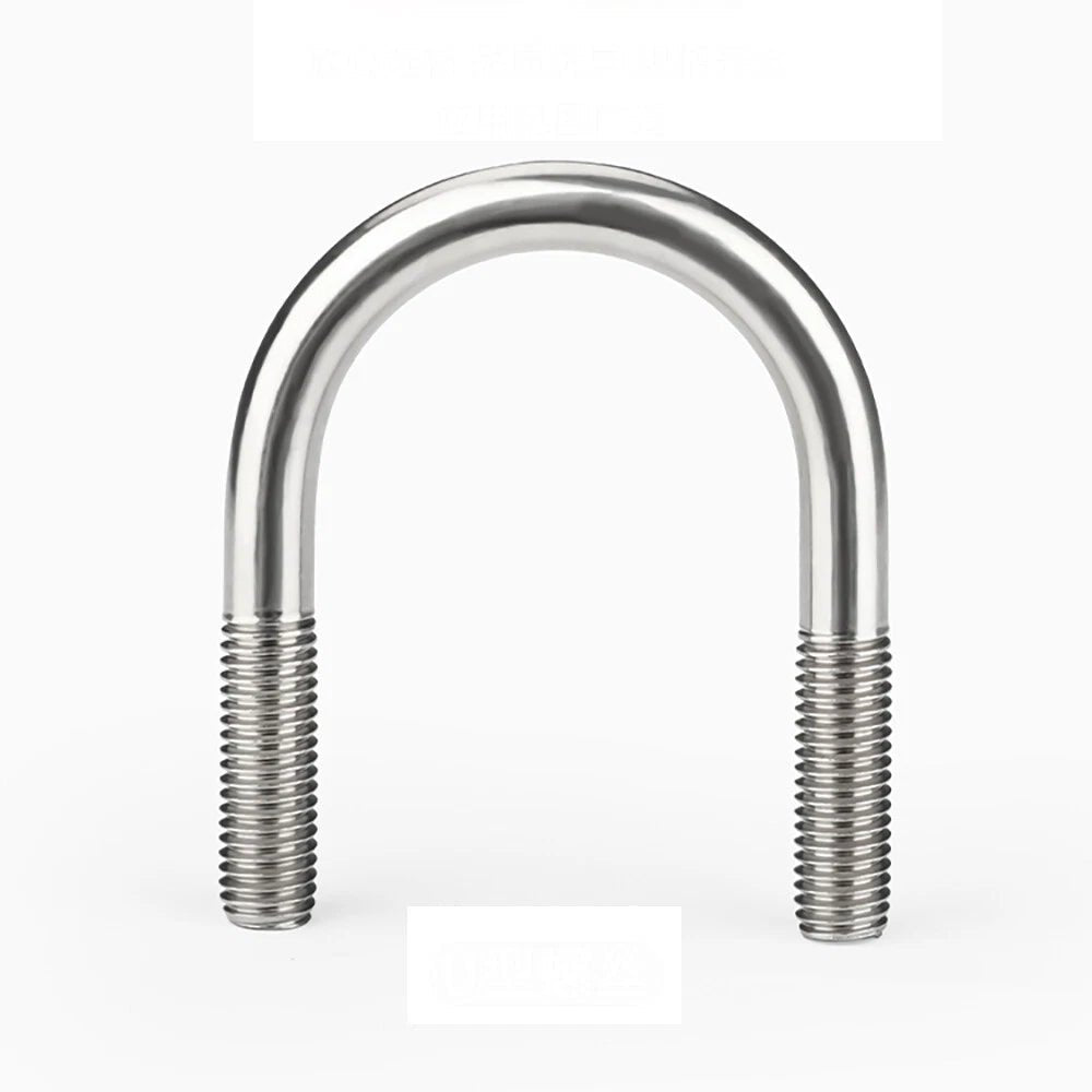 A2 Stainless Steel U - Bolts M6 M8 M10 M12 — Round Bend Pipe Clamp Bolt - HomeDIYer