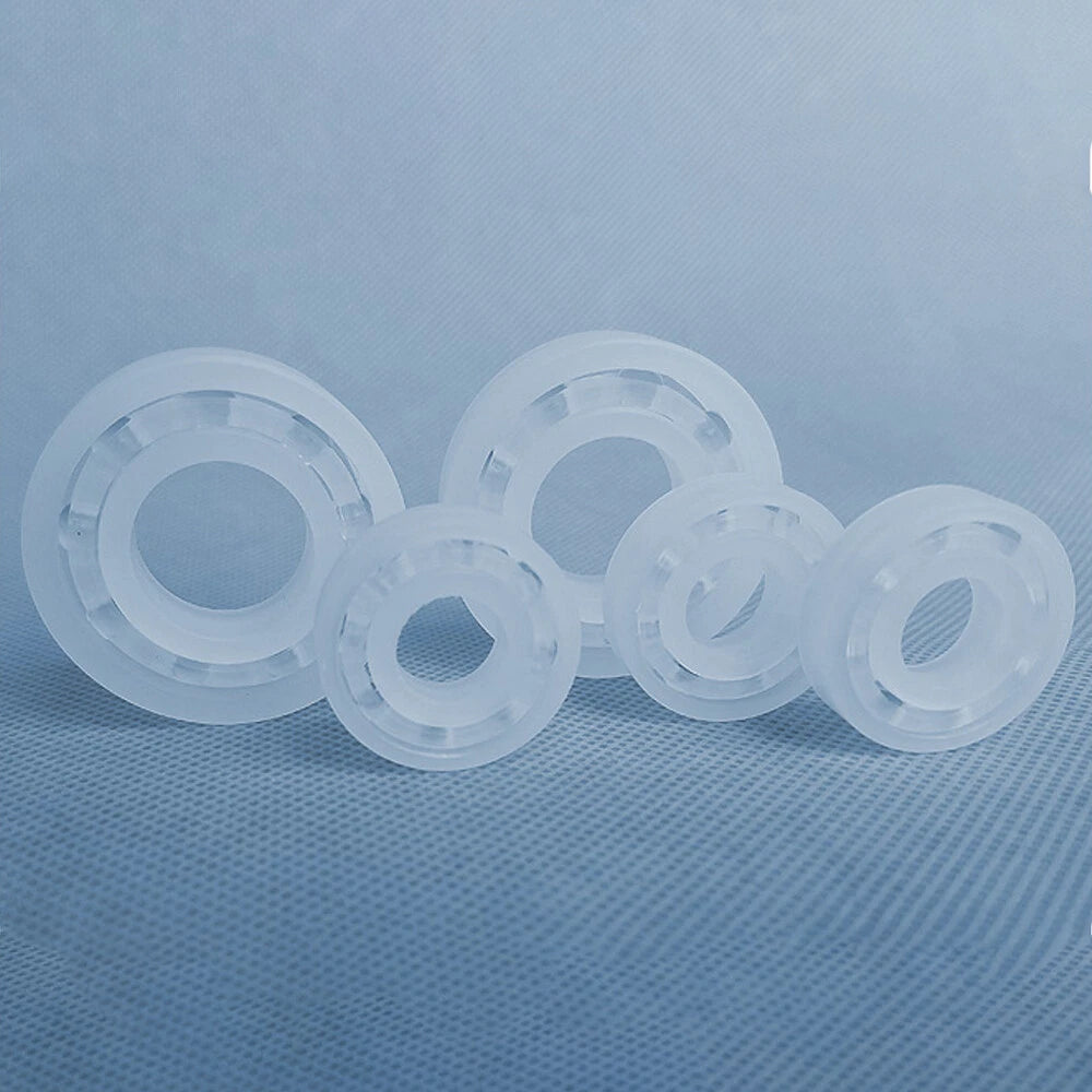 Bore 3mm-50mm PP Plastic Deep Groove Ball Bearings Polypropylene Anti-Corrosive