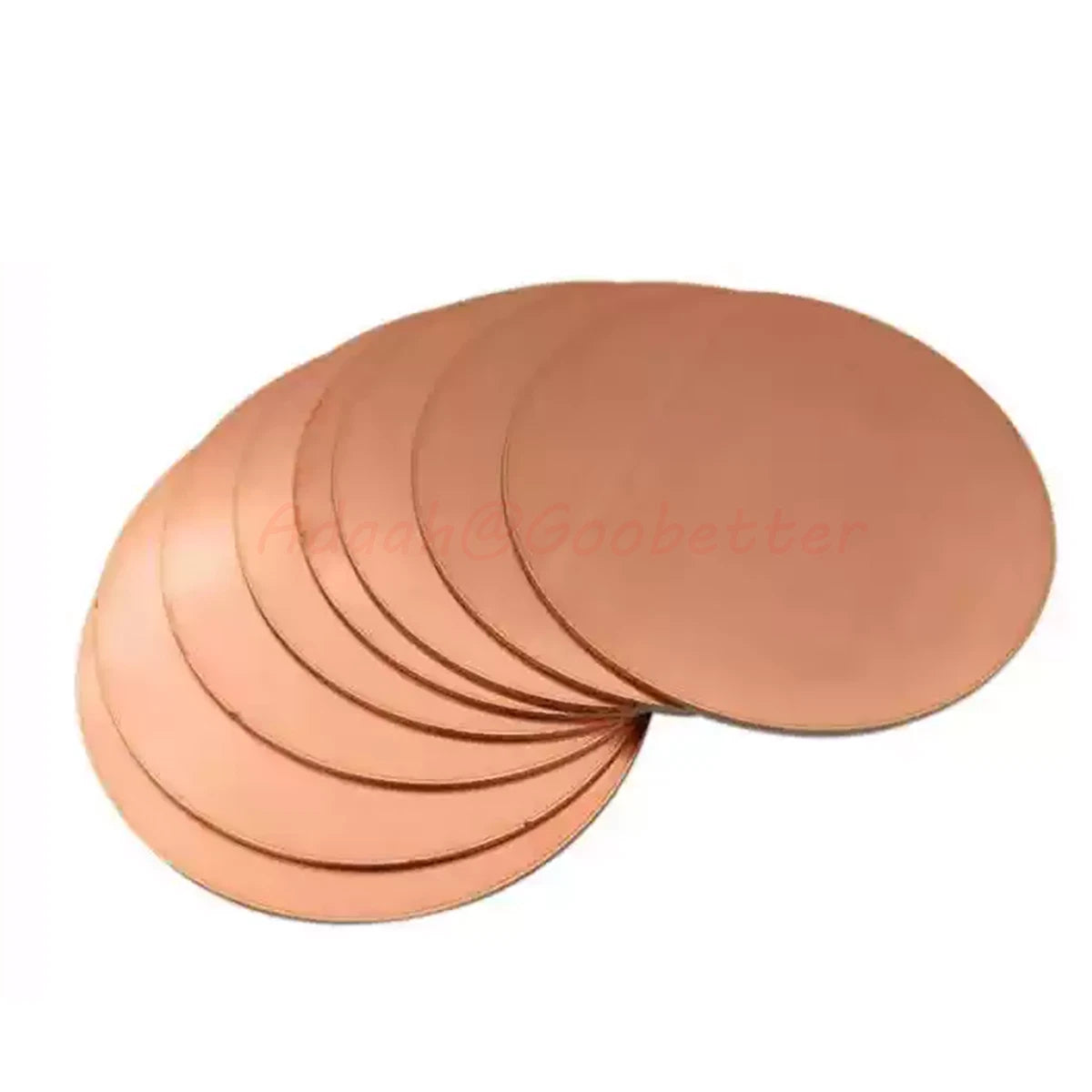 T2 Copper Discs Round Sheet Plate Dia 50mm-300mm Thick 0.3/0.4/0.5/0.6/0.8/1~3mm