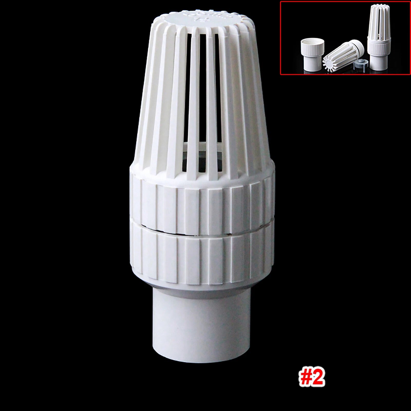 PVC Check Valve One Way Non-return Valve Water Adhesive Fittings Bottom Valves