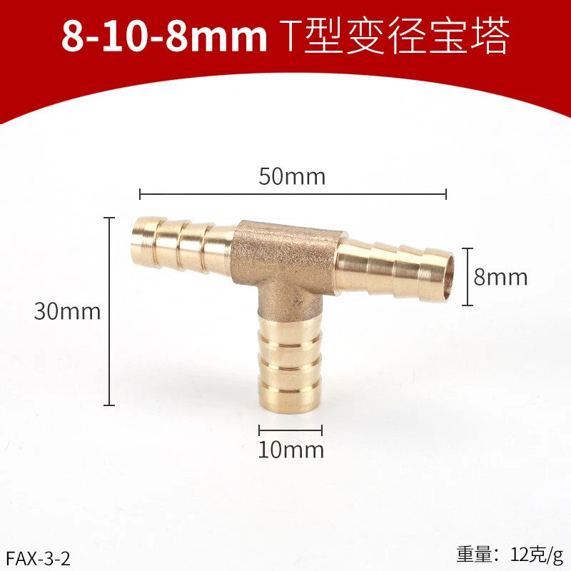 Brass Reducing Hose Fittings – Straight, L, T & Y Connectors for Gas & Air Tube