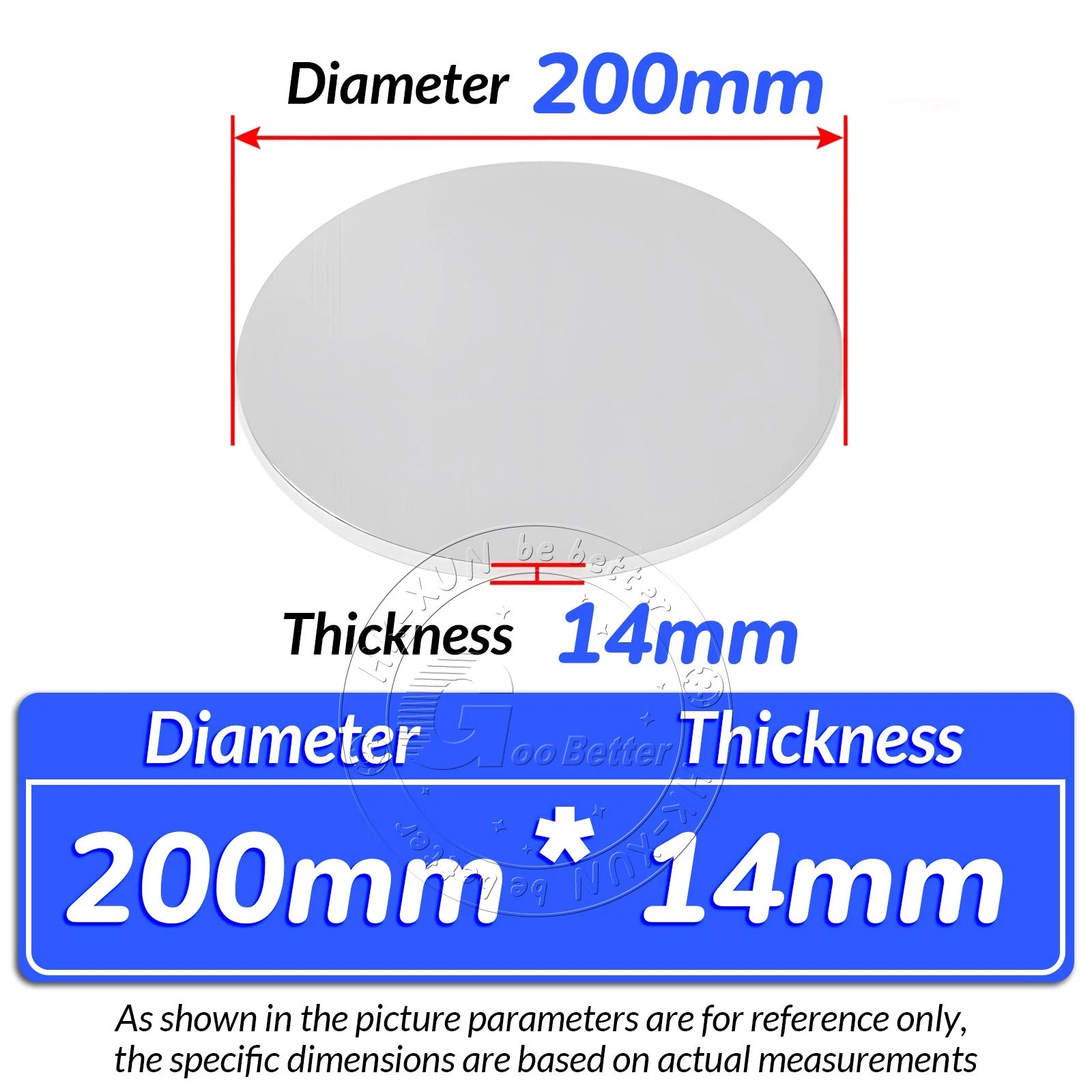 Round 6061 Aluminum Sheet Disc Plate 1mm-20mm Thick DIY Model Craft Art Handmade