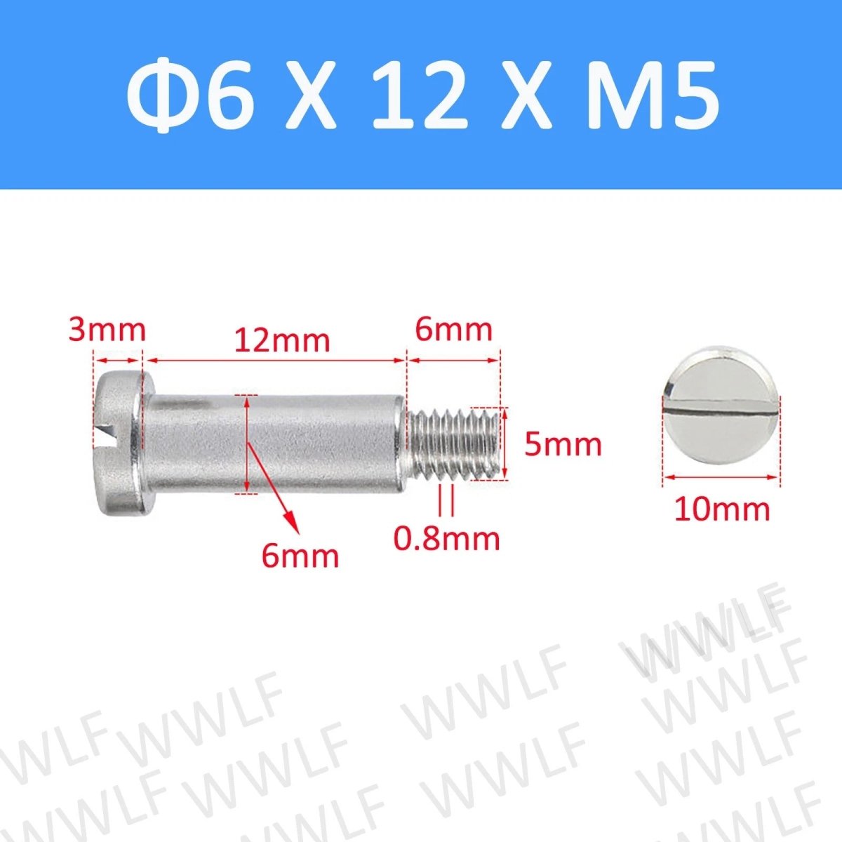 A2 Stainless Steel Slotted Shoulder Bolts DIN 923 | Step Stripper Bolts M1.6–M10 - HomeDIYer