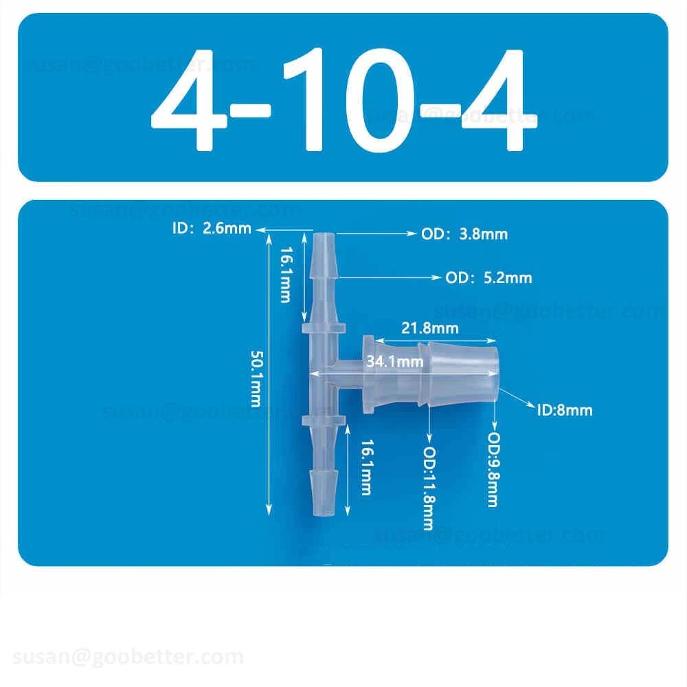 Plastic Barbed Hose Connectors — T-Piece, Elbow & Straight Fittings for Air & Water Lines