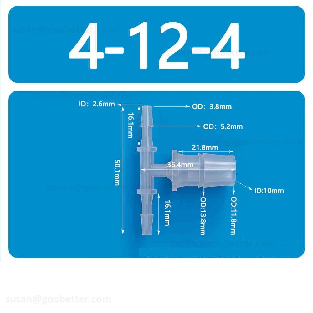 Plastic Barbed Hose Connectors — T-Piece, Elbow & Straight Fittings for Air & Water Lines