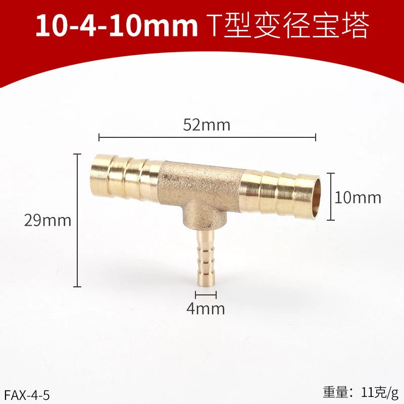 Brass Reducing Hose Fittings – Straight, L, T & Y Connectors for Gas & Air Tube