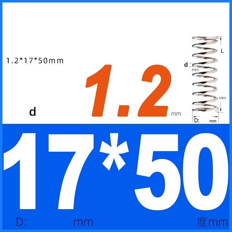 Compression Spring 1.2mm Wire Dia 14mm - 20mm OD Small Pressure Springs