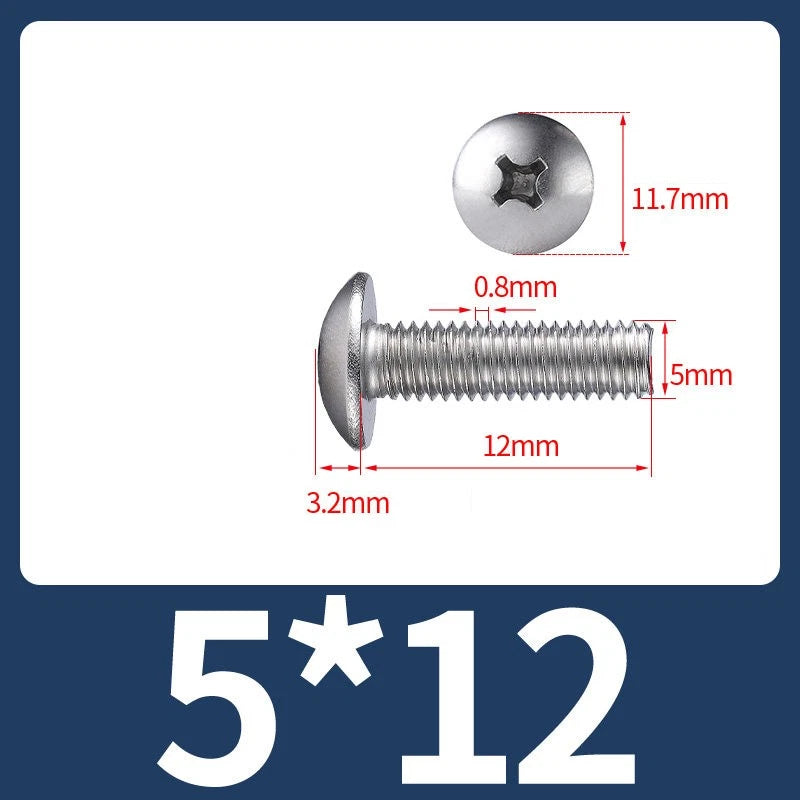 Phillips Flat Head Machine Screws M2-M8 | A2/A4 Stainless Steel