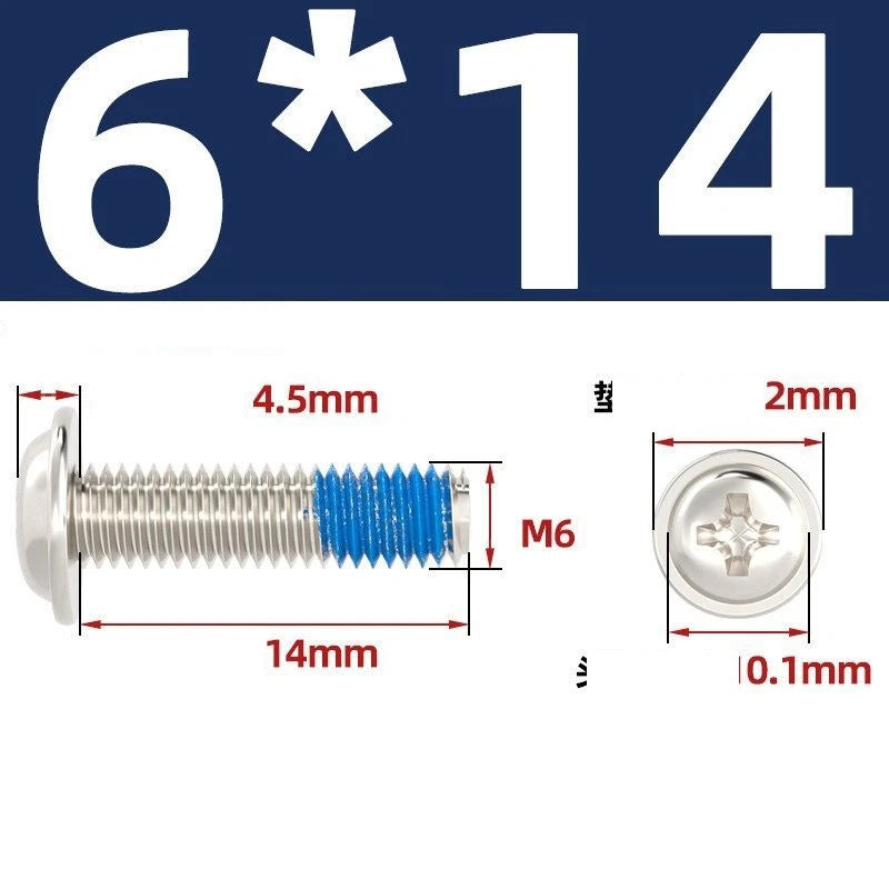 M2–M6 Flanged Button Head Screws – Carbon Steel, Phillips Drive, Nickel or Black Zinc Plated