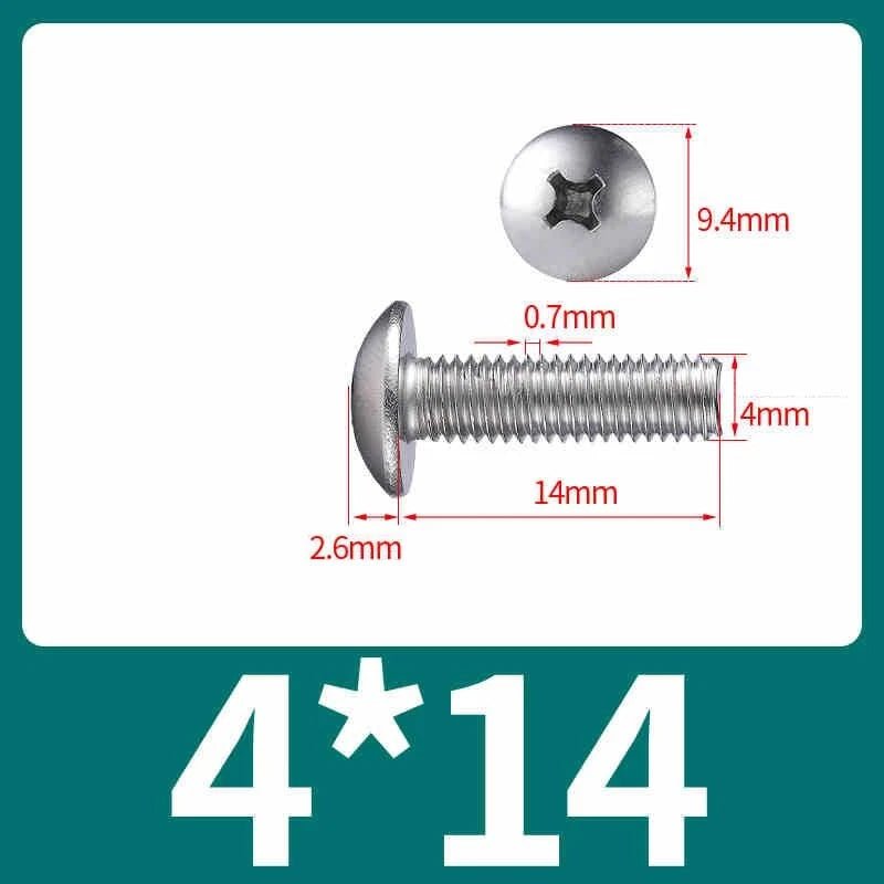M2–M8 Stainless Steel Phillips Truss Head Machine Screws | 201 / 304 / 316 - HomeDIYer