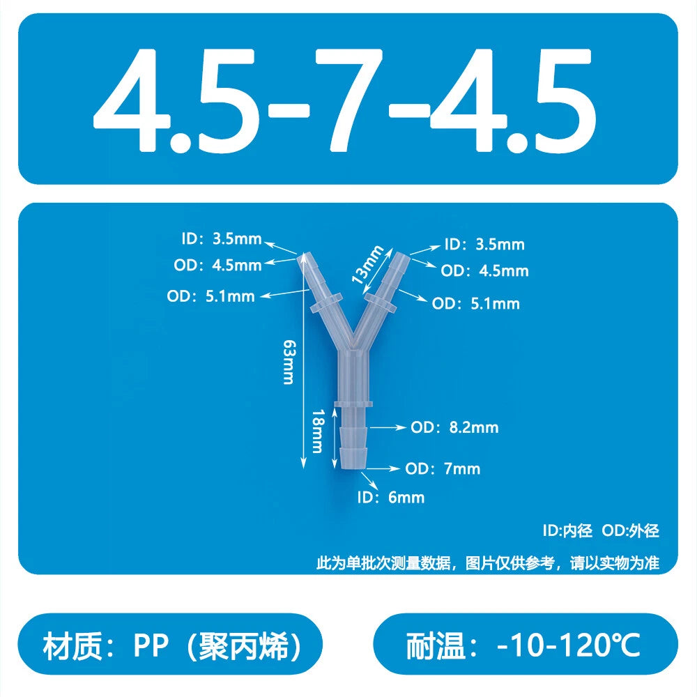 Plastic Pagoda Tubes Reducer Joint 2 3 4Way Hose Connector Tube Splitter Fitting