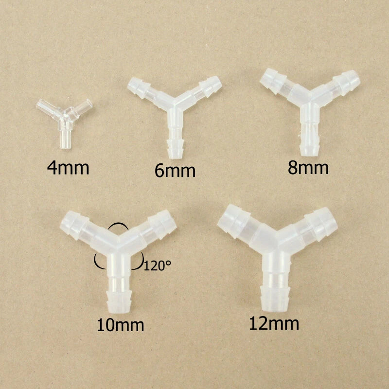 Plastic Hose Barb Fittings — Straight, Reducer, L, T, Y-Shape Pagoda Connectors