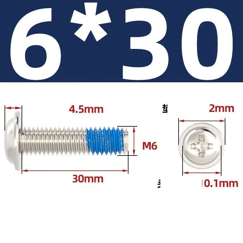 M2–M6 Flanged Button Head Screws – Carbon Steel, Phillips Drive, Nickel or Black Zinc Plated