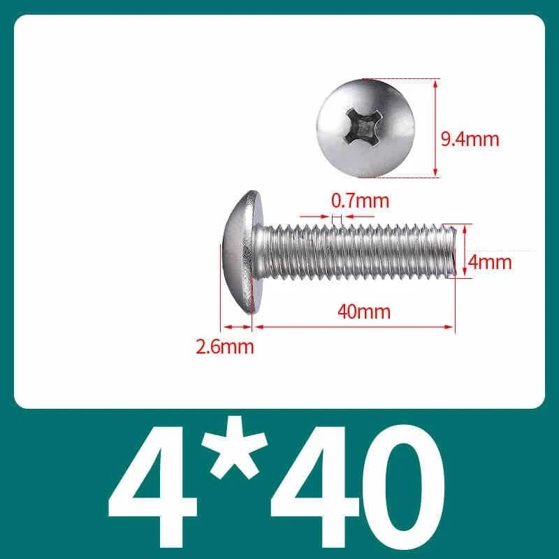 M2–M8 Stainless Steel Phillips Truss Head Machine Screws | 201 / 304 / 316 - HomeDIYer