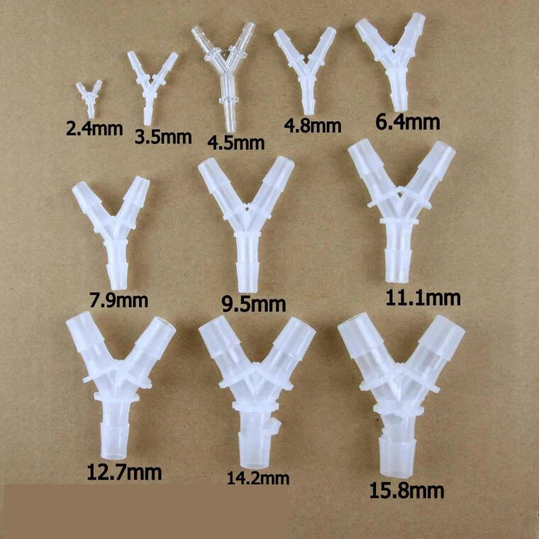 Plastic Hose Barb Fittings — Straight, Reducer, L, T, Y-Shape Pagoda Connectors