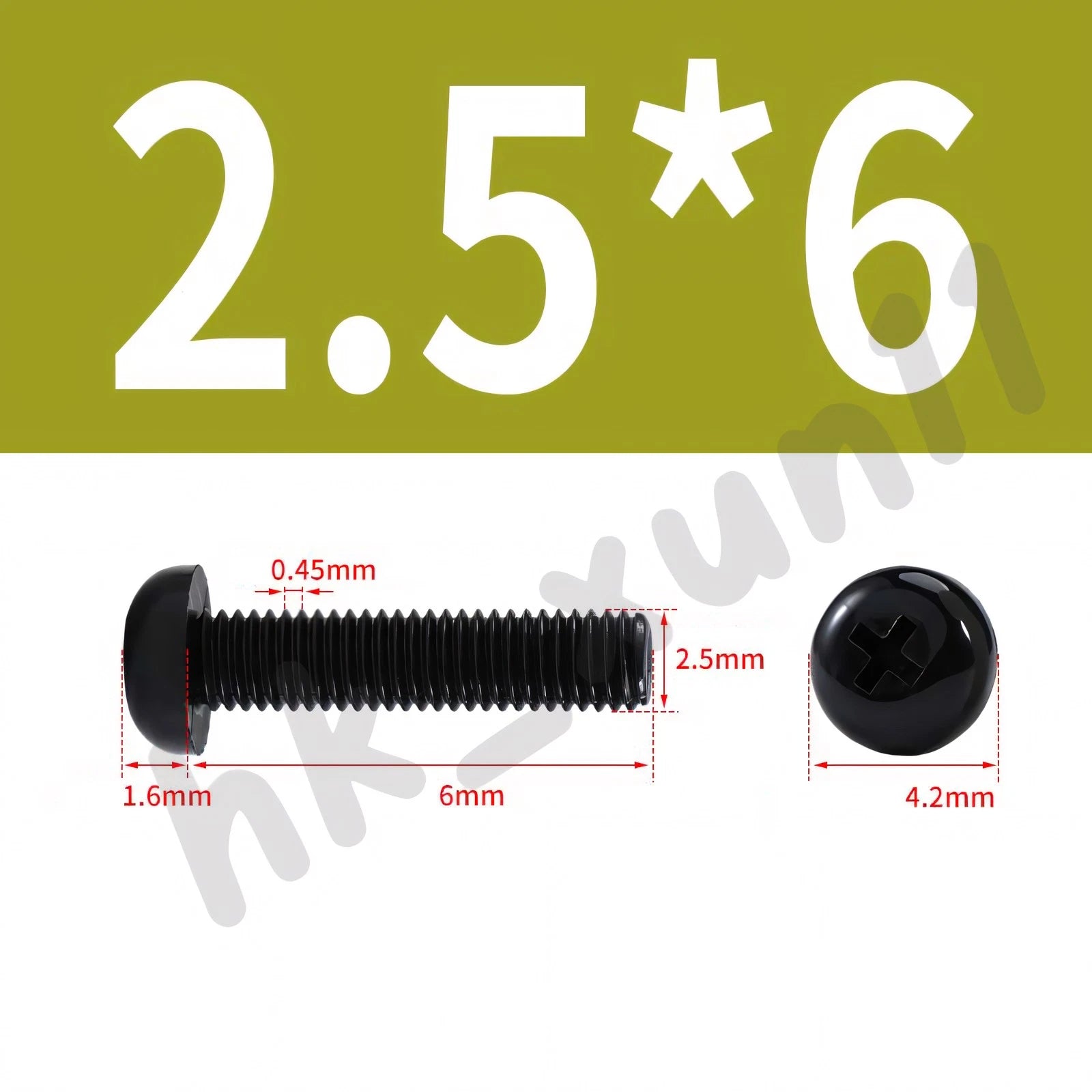 White/Black Nylon Phillips Machine Screws – M2 to M6, Plastic Round Pan Head Bolts