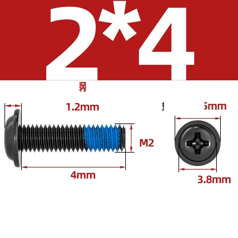 M2–M6 Flanged Button Head Screws – Carbon Steel, Phillips Drive, Nickel or Black Zinc Plated