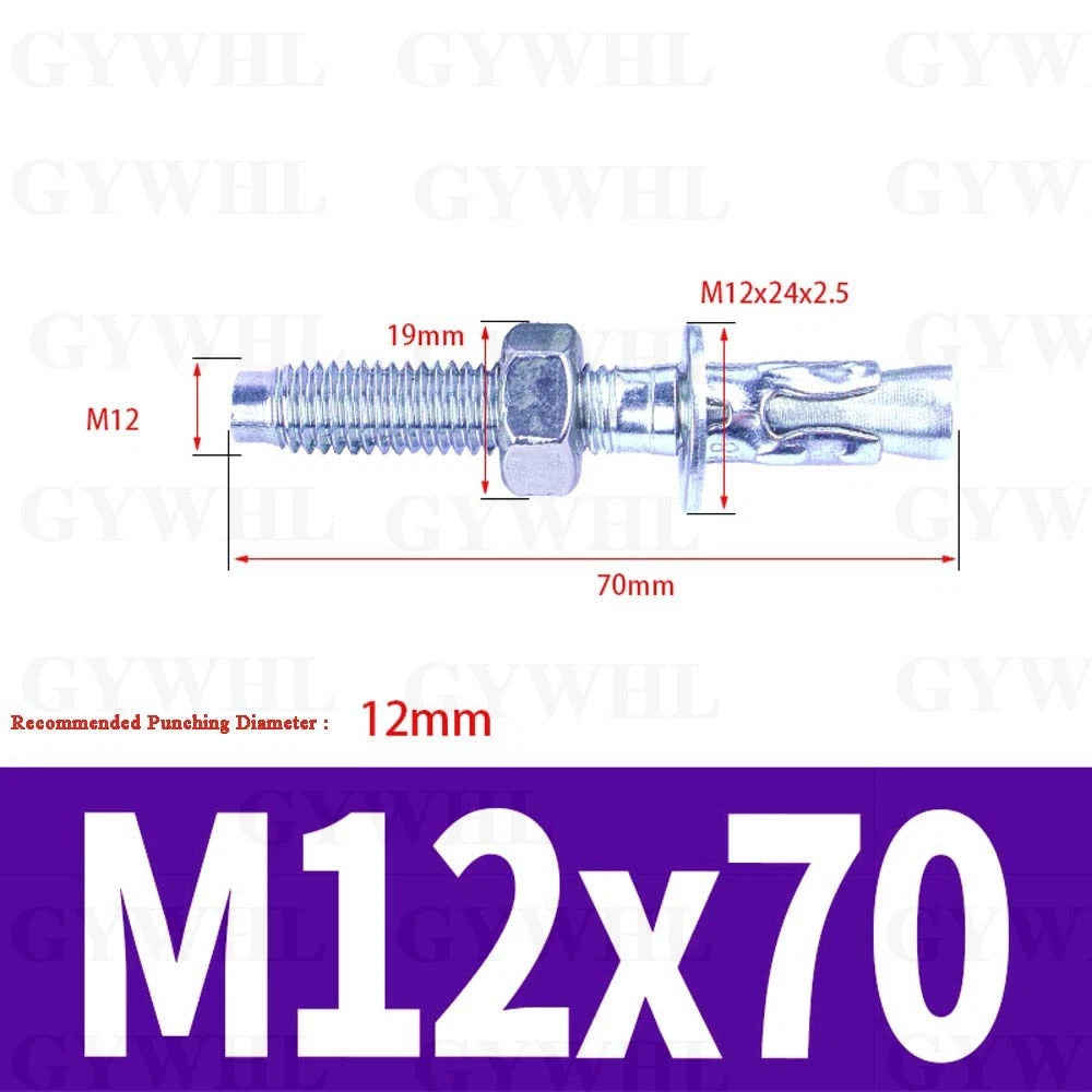 Hex Head Expansion Anchor Bolts — M6 to M20, Stainless Steel A2 & Zinc Plated, Extra Long