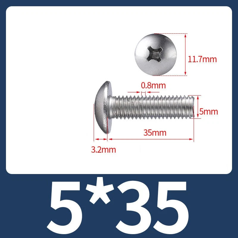 Phillips Flat Head Machine Screws M2-M8 | A2/A4 Stainless Steel
