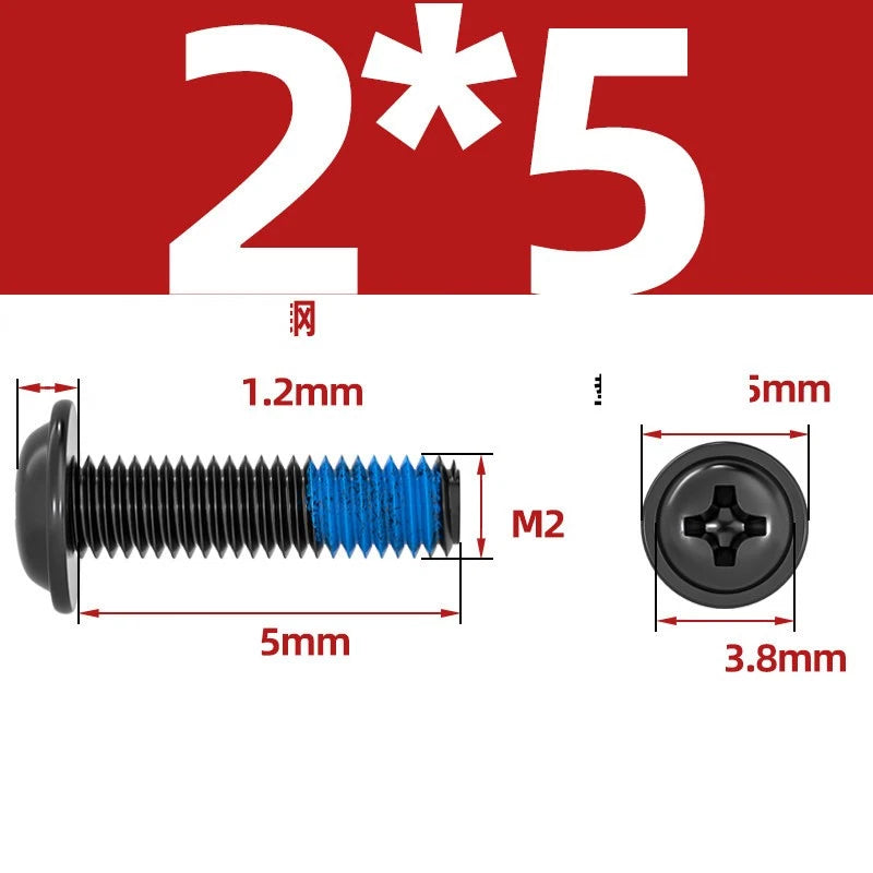 M2–M6 Flanged Button Head Screws – Carbon Steel, Phillips Drive, Nickel or Black Zinc Plated