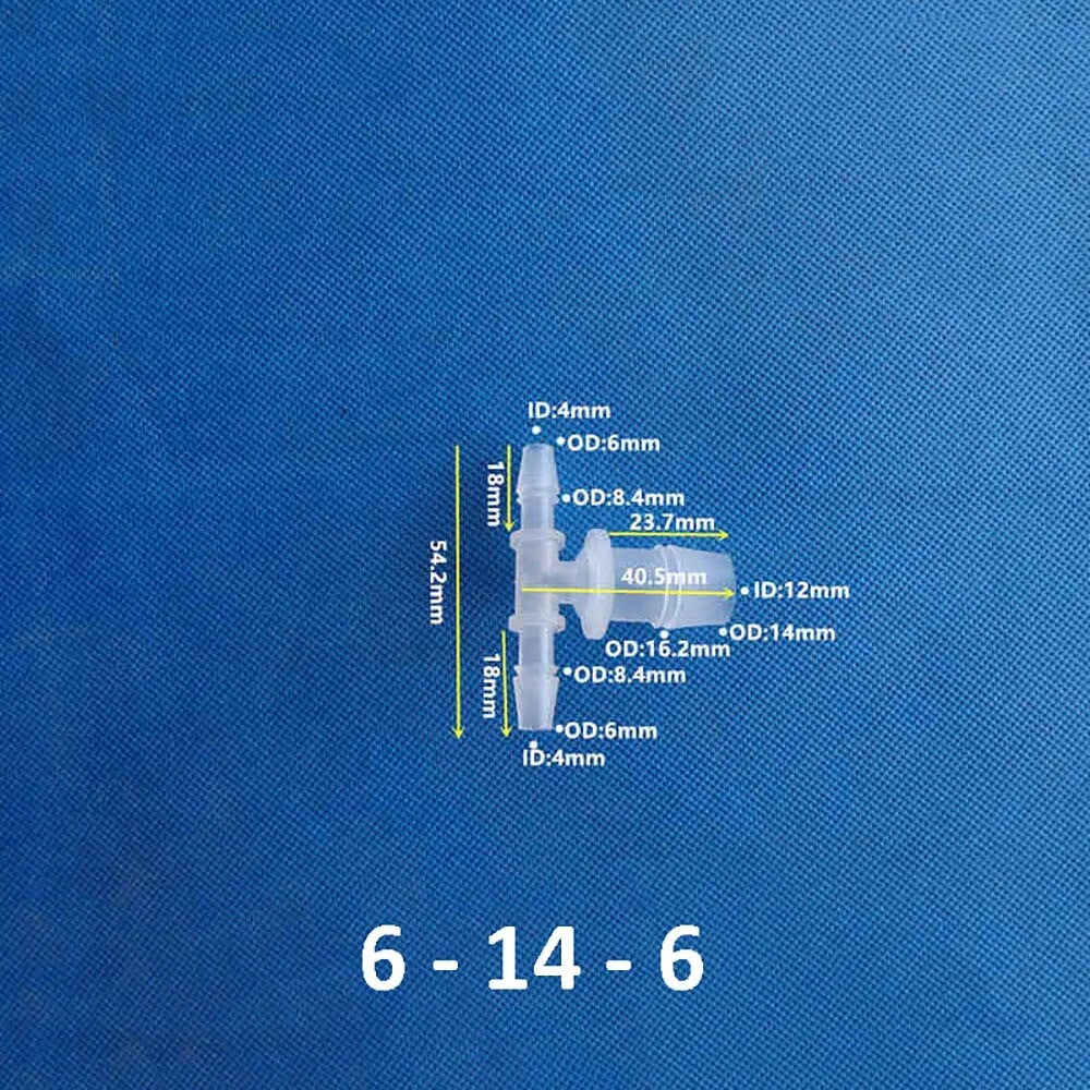 Plastic Barbed Hose Connectors — T-Piece, Elbow & Straight Fittings for Air & Water Lines