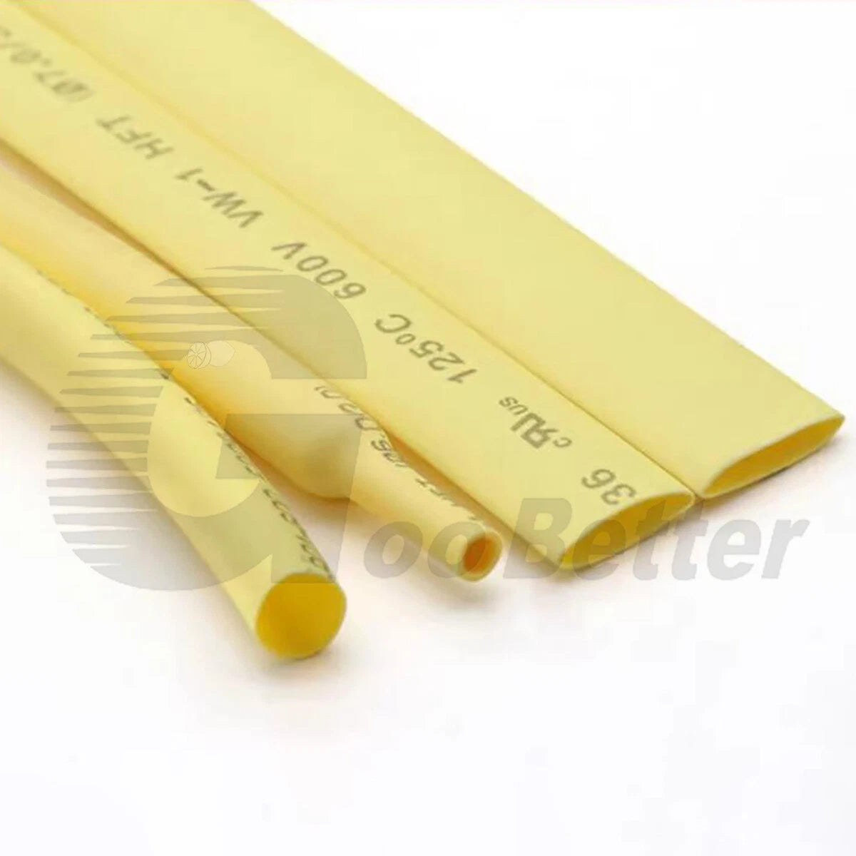 Yellow Heat Shrink Tubing – 2:1 & 3:1 Ratio, Φ0.6mm–Φ80mm, Wire Electrical Sleeving