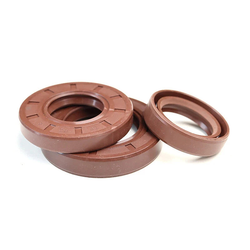 FKM Oil Seals Rotary Shaft Seal TC Double Lip w Spring Dust Grease Metric