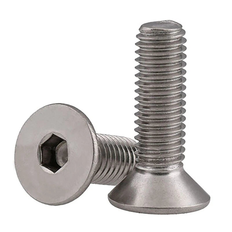 M3–M12 Countersunk Hex Socket Screws – 316 Stainless Steel (A4), DIN7991, 4–100mm