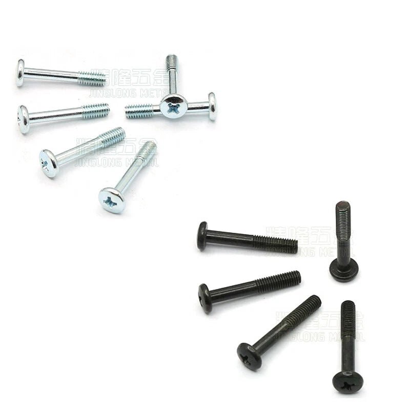 M4 M5 M6 Phillips Round Pan Head Machine Screws – Carbon Steel, Multiple Finishes, 5–45mm Lengths - HomeDIYer