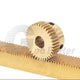 0.5 Mod Brass Pinion Spur Gear 20 Teeth Bore 4/5/6mm Motor Transmission Gear