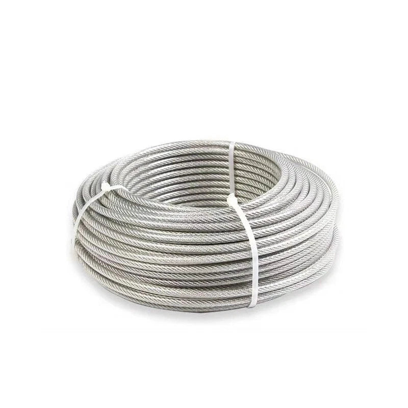 Steel Wire Rope Metal Cable Rigging 7*7 & 7*19 PVC Plastic Coated Dia 0.6mm-12mm
