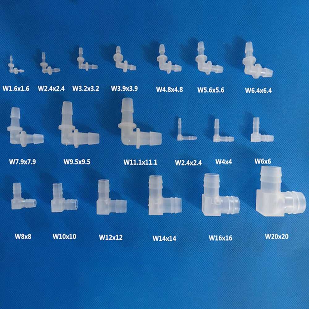 Food Grade Plastic Barbed Hose Connector — T, Y & L Type Tube Fittings