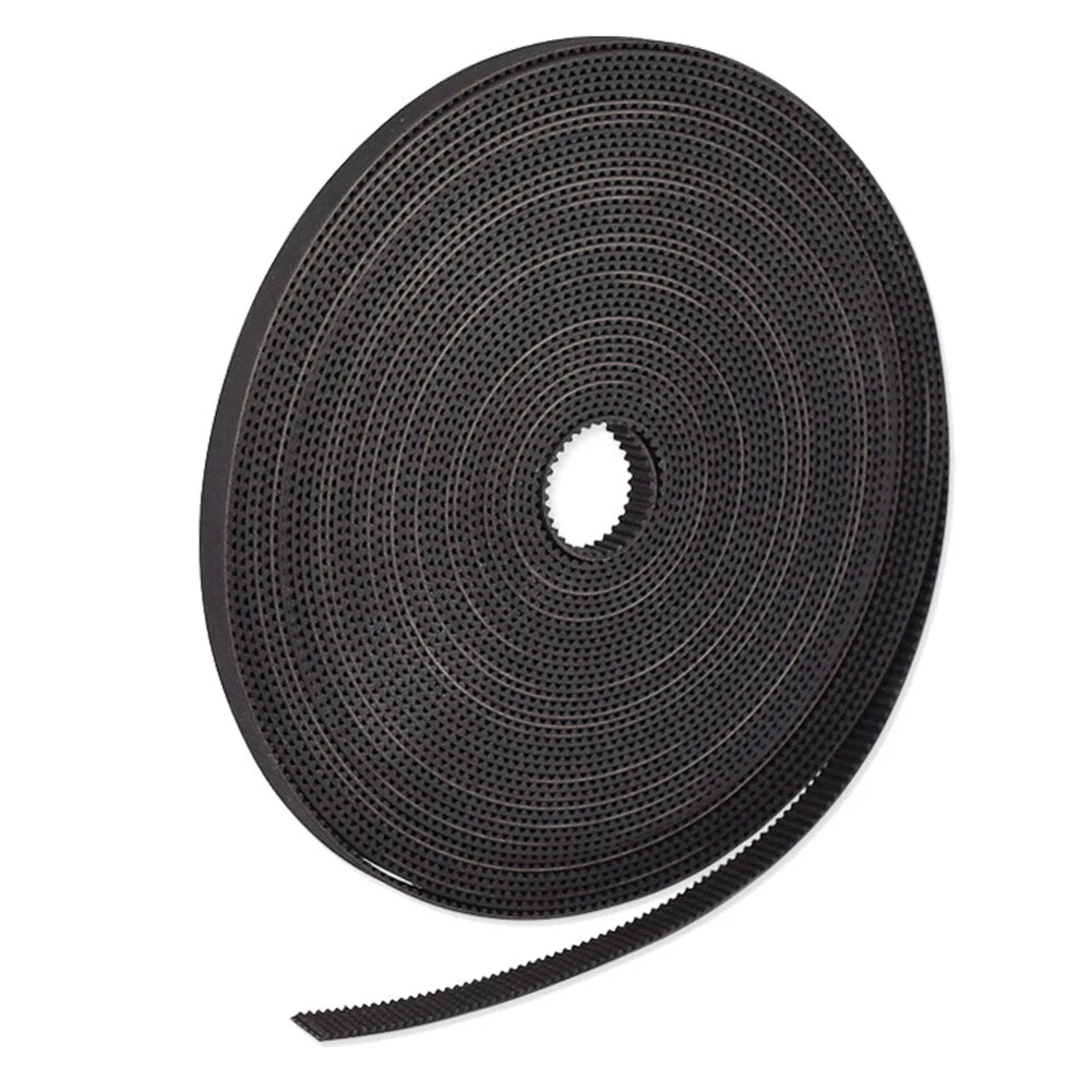 Open Timing Belt — 2GT / HTD-3M / HTD-5M / HTD-8M / STPD-S2M / XL, 6–40 mm Wide, Black, Cut to Length