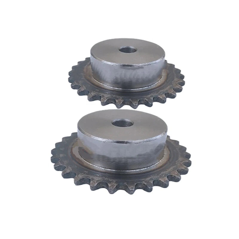 Simplex Sprocket Wheel for #25 (04C) Roller Chain, 9T-30T, Pitch 1/4" （6.35mm）