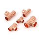 Copper End Feed Reducing Tee Fitting | 6.35mm–108mm | Welded Joint Plumbing