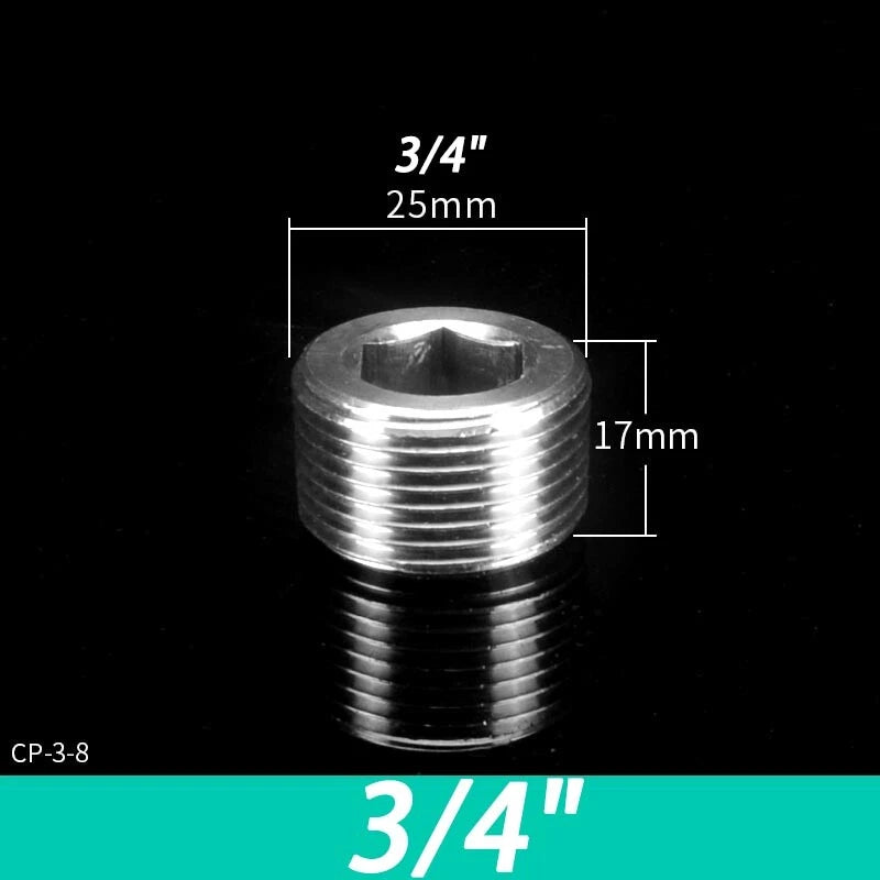 Stainless Steel BSP Pipe Fittings — Plug, Nipple, Elbow, T-Piece & More (1/8" to 4")