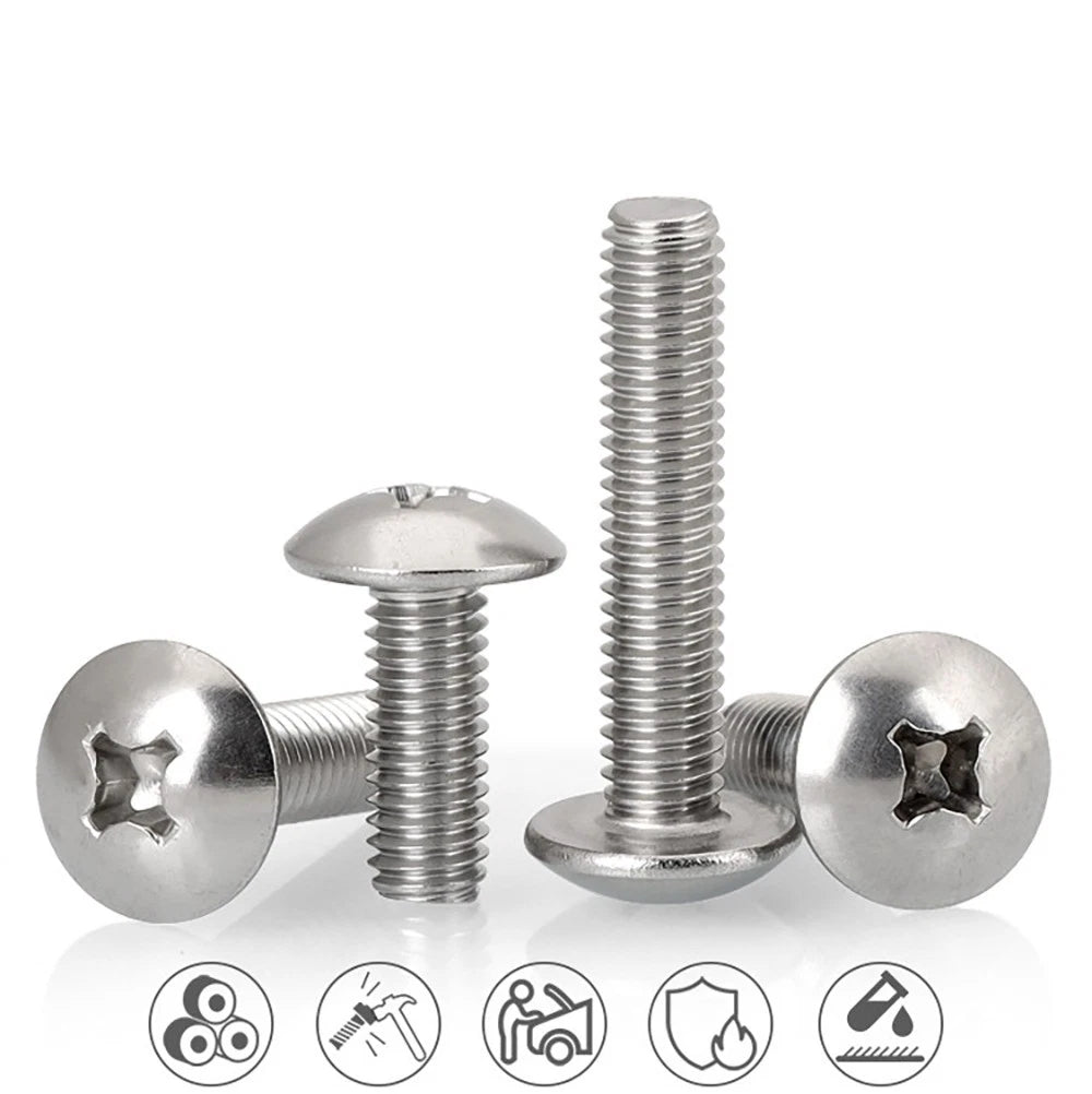 Phillips Flat Head Machine Screws M2-M8 | A2/A4 Stainless Steel