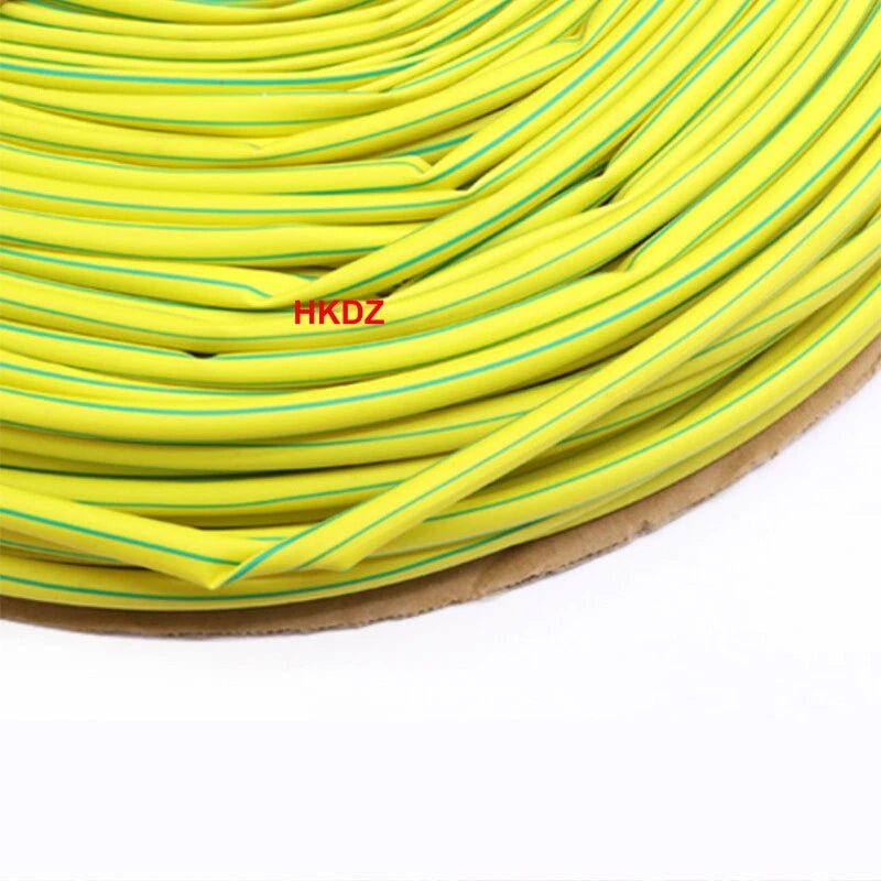 Yellow - Green Heat Shrink Tubing – Electrical Wire Sleeving & Cable Insulation (φ1mm–50mm) - HomeDIYer