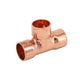 Copper End Feed Tee Fitting — Equal & Reducing T-Type, ID 6.35mm–67mm