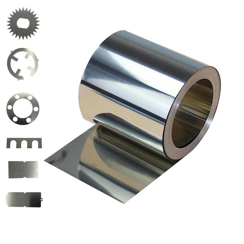 Stainless Steel Tape Film Sheet Strip Flat Bar Metal Foil Band Roll 0.01mm~1mm