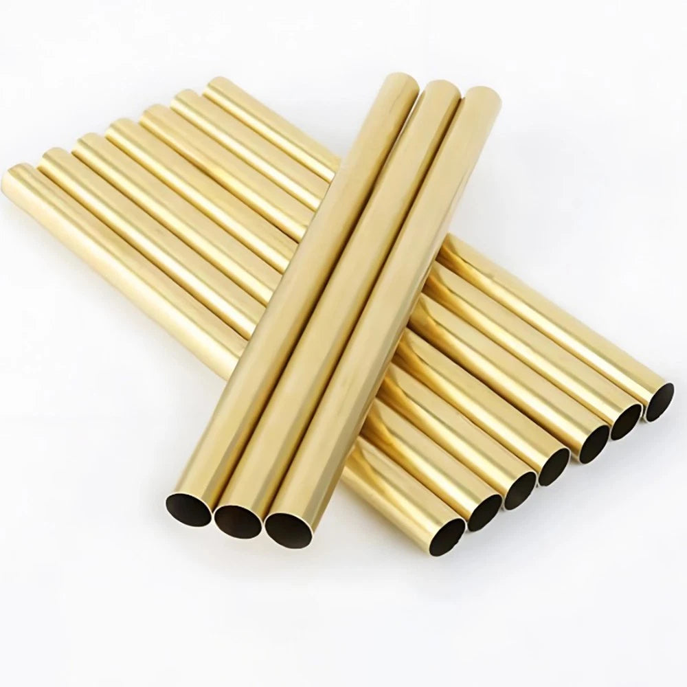 Brass Round Tube Pipe H65 (CuZn35) — 0.2–2mm Wall, 1–80mm OD, 300mm Length