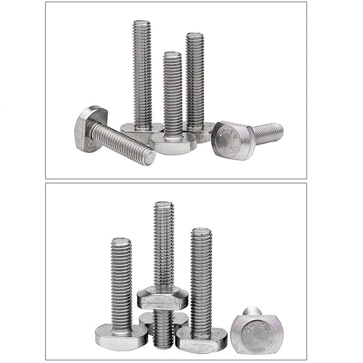 A2 Stainless Steel T - Slot Bolts | M5 M6 M8 M10 M12 | 12mm–70mm | T - Track Bolts - HomeDIYer
