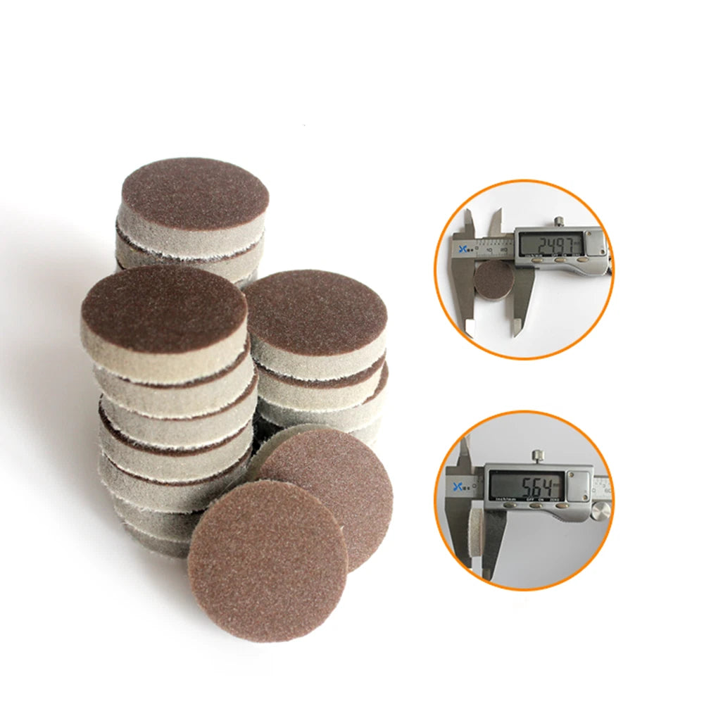 25mm-125mm Sponge Polishing Sanding Discs Hook Loop Sandpaper Red Grit 300-2000